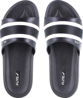 FLITE Women EXTRA SOFT SLIPPER FOR WOMEN Slides(Black, White , 7)