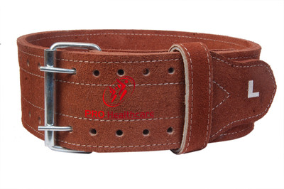 PRO Healthcare Leather Power Lifting Belt Weight Lifting Belt(Brown)