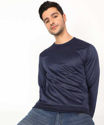 FLYING MACHINE Full Sleeve Solid Men Sweatshirt
