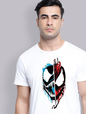 Free Authority Graphic Print Men Round Neck White T-Shirt