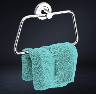 LMX Desire Stainless Steel Silver, Towel ring/Napkin Holder, Rectangle, Chrome Finish Towel Holder(Stainless Steel)