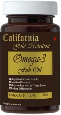 California Gold Nutrition Omega-3 Fish Oil Triple Strength|High Strength Mercury Free Ultra(60 Capsules)