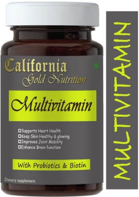 California Gold Nutrition Multivit Daily, Multivitamin For Men and Women, For Immunity(60 Capsules)