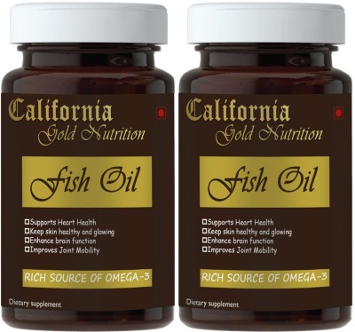 California Gold Nutrition Fish Oil (Triple Strength) With 1000Mg Omega 3(Pack Of 2) Ultra(2 x 60 Capsules)