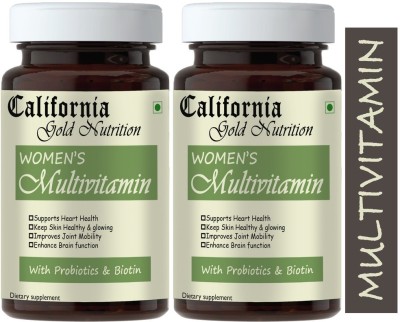 California Gold Nutrition True Vitamins with Minerals for Women (Pack Of 2) Pro(2 x 60 Capsules)