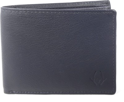 HideChief Men Casual Blue Genuine Leather Wallet(7 Card Slots)