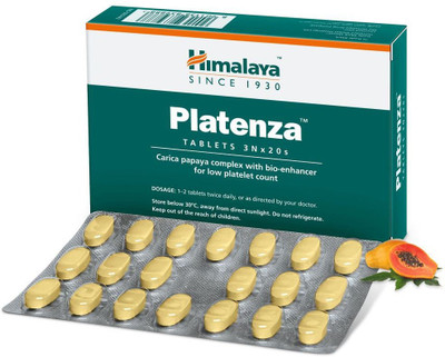 HIMALAYA Platenza Tablets 60 x 2 = 120(Pack of 2, 120 Tablets)