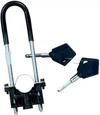 Bullkartzone Front Shocker Bike Front U-Type Anti Theft Wheel Lock Wheel Lock(Black, Steel)