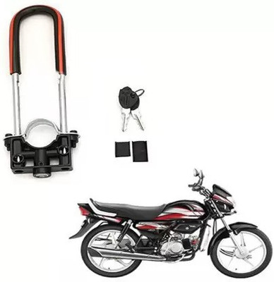 Bullkartzone Front Shocker Wheel Lock-105 Bike Front U-Type Anti Theft Wheel Lock For Hero HF Deluxe Wheel Lock(Black, Red)
