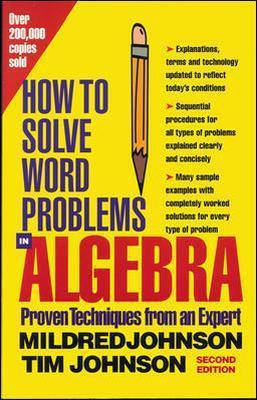 How to Solve Word Problems in Algebra(English, Paperback, Johnson Mildred)