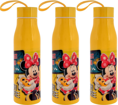 KUBER INDUSTRIES 600 ml Plastic Bottle(Pack of 3, Yellow)