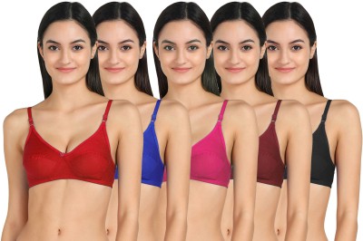 aamarsh RCUP-BRA Women T-Shirt Non Padded Bra(Red, Blue, Pink, Maroon, Black)