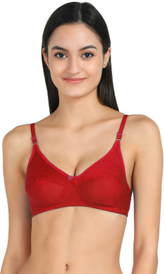 samvar RCUP-BRA Women T-Shirt Non Padded Bra(Red)