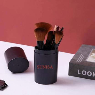 sunisa Extra Soft 12 Pc Premium Makeup Brush Set with Black Storage Box(Pack of 12)