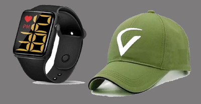 Good Friend Solid, Self Design, Embroidered Sports/Regular Cap Cap(Pack of 2)