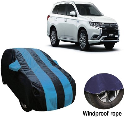 Carkare Car Cover For Mitsubishi Outlander (With Mirror Pockets)(Blue, Black)