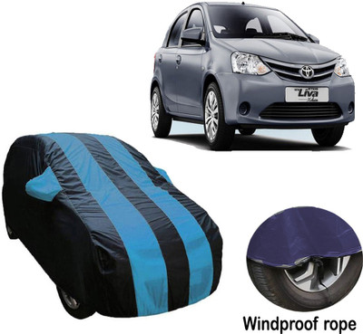 Carkare Car Cover For Toyota Etios Liva (With Mirror Pockets)(Blue)