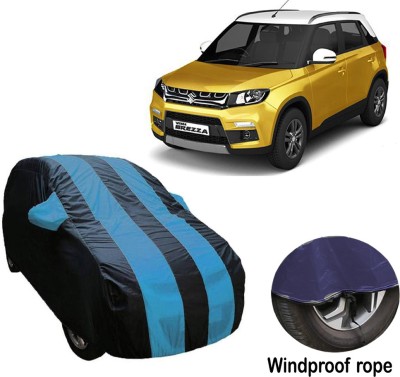 FabAuto Car Cover For Maruti Suzuki Vitara Brezza (With Mirror Pockets)(Blue)