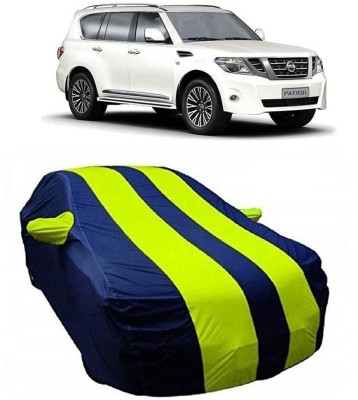 AUTOGARH Car Cover For Nissan Patrol (With Mirror Pockets)(Yellow, Blue)