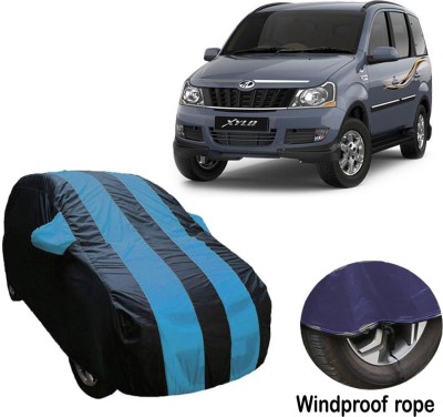 Carkare Car Cover For Mahindra Xylo (With Mirror Pockets)(Blue, Black)