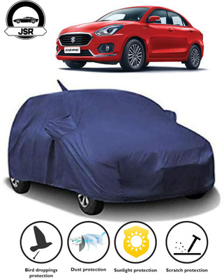 J S R Car Cover For Maruti Suzuki Swift Dzire (With Mirror Pockets)(Blue)