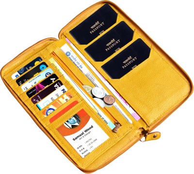 ABYS Genuine Leather Card Holder||Passport Holder Wallet 7 Card Holder(Set of 1,...