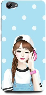 KEYCENT Back Cover for Vivo Y81i, 1812 / PD1732 GIRL, ANIME, PINK, LOVELY GIRL, CARTOON, CUTE GIRL, DOLL(Multicolor, Shock Proof, Pack of: 1)