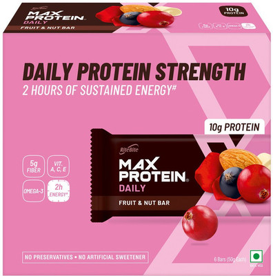 RiteBite Max Protein Daily Fruit and Nut Bar Box(6 x 50 g)