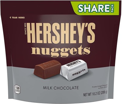 HERSHEY'S Nuggets Milk Chocolate Candy Share Pack Bars(289 g)