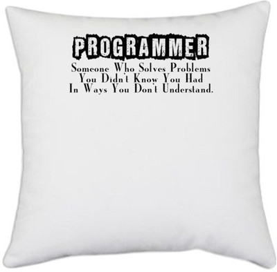 UDNAG Polyester Cushions & Pillows Cover(40.5 cm*40.5 cm, White)