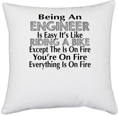 UDNAG Polyester Cushions & Pillows Cover(40.5 cm*40.5 cm, White)