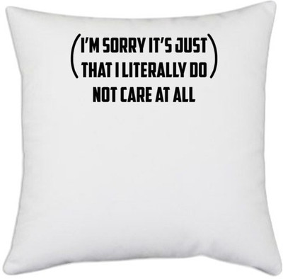 UDNAG Polyester Cushions Cover(40.5 cm*40.5 cm, White)