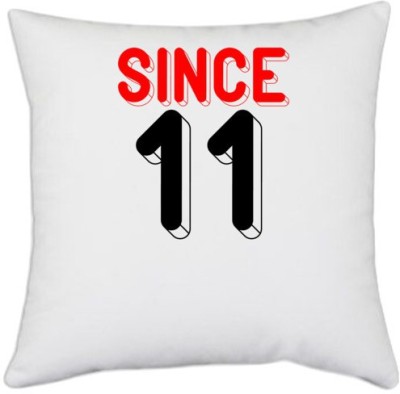 UDNAG Text Print Cushions & Pillows Cover(40.5 cm*40.5 cm, White)