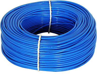 Polymax PVC 1 sq/mm Blue 90 m Wire(Blue)