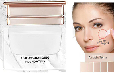 GFSU COLOR CHANGING WATER PROOF MATTE FINISH WHITE FOUNDATION WITH SATIN FINISH Foundation(WHITE, 20 g)