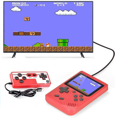 MARS Newly 400 Games Super Mario Gaming Console Portable and Best For Kids Game Handheld Gaming Console(Red)