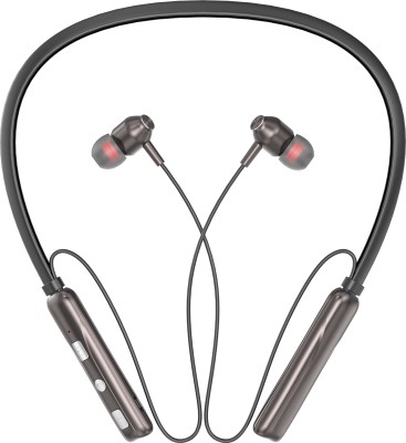 Aroma NB119 Star - 50 Hours Playtime Bluetooth Neckband Bluetooth Headset(Black, In the Ear)