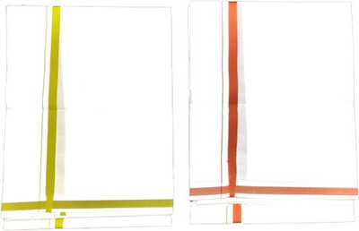 SHERHAAN Solid White Lungi
