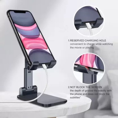 Wanzhow Mobile Stand Holder for Table with Adjustable Height Foldable Tablet Stand Mobile Holder