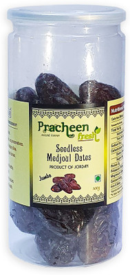 Pracheen Fresh Seedless Medjoul / Medjool Dates, Jordan, 500g Dates(1 x 500 g)
