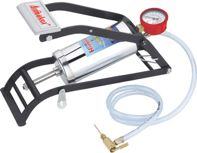 AIRMAKER SB001 Air Foot Pump Bicycle, Motorcycle, Car, Ball, Basketball Pump, Football Pump, Ball Pump(Black and Silver)