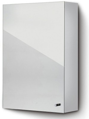 VicTac Premium Stainless Steel Bathroom Cabinet with Mirror Door for Wash Basin/Kitchen/Bedroom (14X20 Inches) Stainless Steel Wall Shelf(Number of Shelves - 3, Silver)