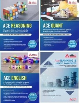 Reasoning/ Quantitative Aptitude/ English/ Banking & Static Awareness (4 Books) Topic-Wise Solved Papers For IBPS/ SBI/ RRB/ RBI Bank Clerk/ PO Prelim & Main Exams(Paperback, ADDA) Reasoning/ Quantitative Aptitude/ English/ Banking & Static Awareness (4 Books) Topic-Wise Solved Papers For IBPS/ SBI/ RRB/ RBI Bank Clerk/ PO Prelim & Main Exams(Paperback, ADDA)