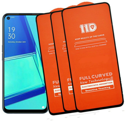 tendwell Edge To Edge Tempered Glass for Oppo A52, Oppo A72(Pack of 3)