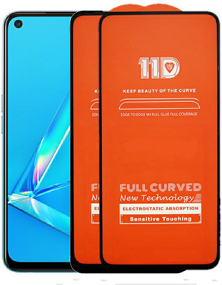 tendwell Edge To Edge Tempered Glass for Oppo A92(Pack of 2)