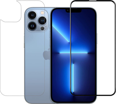 Menext Front and Back Tempered Glass for iphone 13 Pro Max(Pack of 2)