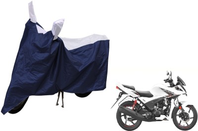 MOCKHE Waterproof Two Wheeler Cover for Hero(Ignitor, Silver, Blue)