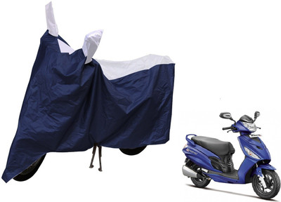 MOCKHE Waterproof Two Wheeler Cover for Hero(Maestro Edge, Blue, White)