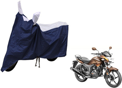 MOCKHE Waterproof Two Wheeler Cover for Hero(Hunk, Silver)