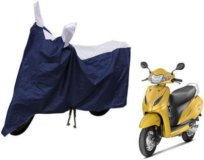 MOCKHE Waterproof Two Wheeler Cover for Honda(Activa 5G, Blue, White)